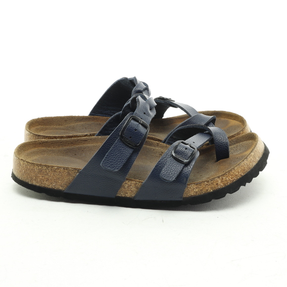 Aerothotic Viking Irenic Strappy Slide Vegan Leather Sandals Women EU 37 Blue - Picture 3 of 15